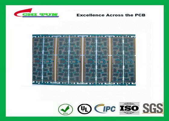 중국 다중층 빠른 회전 PCB 시제품 4 층 FR4 1.2mm 파란 땜납 가면 위원회 크기 160*80mm 협력 업체